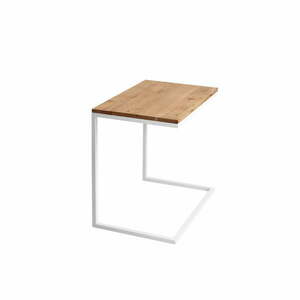 Lupe tömör tölgyfa asztal, fehér lábbal - CustomForm kép