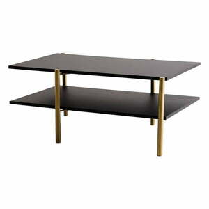 Fekete dohányzóasztal fekete asztallappal 100x65 cm Rave - CustomForm kép