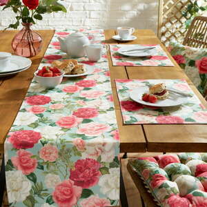 Pamut asztali futó 33x220 cm Rose Garden – RHS kép