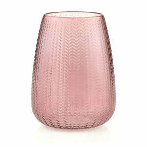 Világos rózsaszín üveg váza (magasság 24 cm) Sevilla – AmeliaHome kép