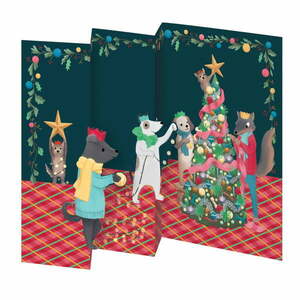 Üdvözlőlap szett 5 db-os karácsonyi mintával Animal Crackers – Roger la Borde kép