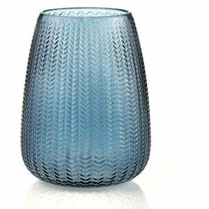 Kék üveg váza (magasság 24 cm) Sevilla – AmeliaHome kép