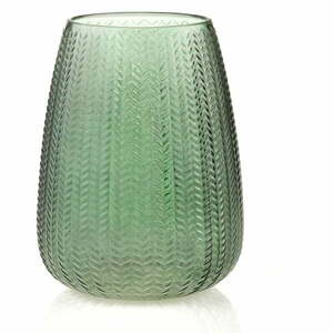 Zöld üveg váza (magasság 24 cm) Sevilla – AmeliaHome kép