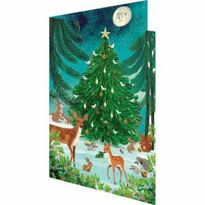 Üdvözlőlap szett 5 db-os karácsonyi mintával Heart of the Forest – Roger la Borde kép