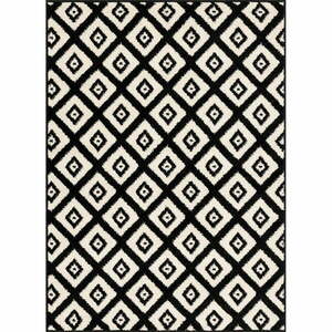 Fekete-fehér szőnyeg 80x120 cm Avanti – FD kép