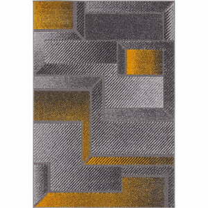 Okkersárga-szürke szőnyeg 80x160 cm Meteo – FD kép