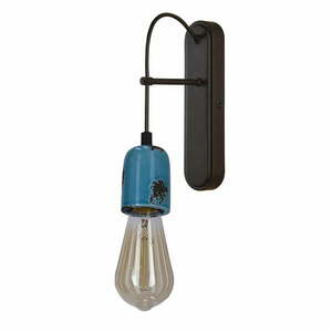 Fekete-kék fém fali lámpa Vider – Candellux Lighting kép