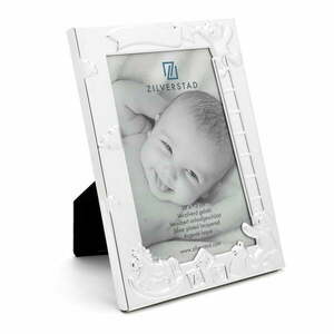 Ezüstszínű fém álló képkeret 27x11 cm Baby – Zilverstad kép