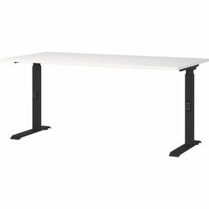 Íróasztal állítható magassággal, fehér asztallappal 80x160 cm Downey – Germania kép
