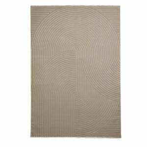 Világosbarna mosható szőnyeg újrahasznosított szálakból 160x230 cm Flores – Think Rugs kép