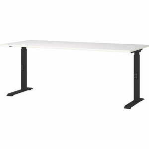 Íróasztal állítható magassággal, fehér asztallappal 80x180 cm Downey – Germania kép