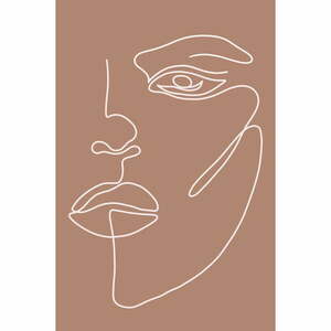 Poszter 29x41 cm Woman Face – Veronika Boulová kép