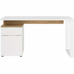 Íróasztal fehér asztallappal 61x140 cm Hasselt – Germania kép