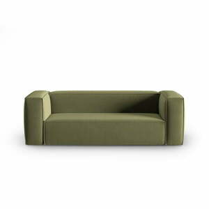 Zöld bársony kanapé 200 cm Mackay – Cosmopolitan Design kép