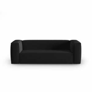 Fekete bársony kanapé 200 cm Mackay – Cosmopolitan Design kép