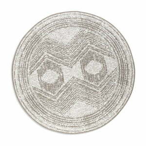 Barna-krémszínű kerek kültéri szőnyeg ø 200 cm Gemini – Elle Decoration kép