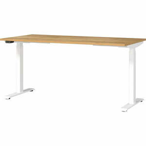 Íróasztal elektromosan állítható magassággal, tölgyfa dekoros asztallappal 80x160 cm Jet – Germania kép