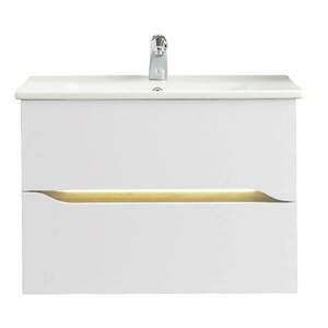 Fehér alacsony fali szekrény mosdókagyló nélkül 72x51 cm Set 857 – Pelipal kép