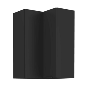 Felső sarokszekrény fekete, SIBER 60x60 GN-90 2F kép