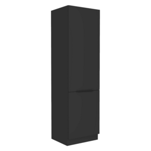 Szekrény beépíthető hűtőhöz, fekete, SIBER 60 LO-210 2F kép