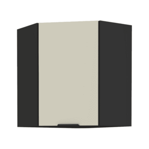 Felső sarokszekrény cashmere/fekete, ARAKA 60x60 GN-72 1F kép