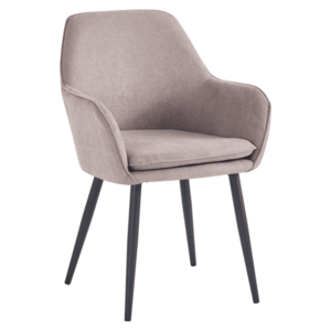Design fotel, szürkésbarna Taupe/fekete, ILKOM kép