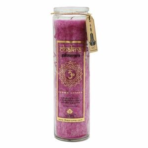 Arome Chakra Spiritualitás magas illatgyertya, levendula illat, 320 g kép