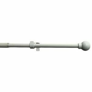 Golyó széthúzható karnis szett 16/19 mm fehér, 120 - 230 cm, gyűrűk nélkül, 120 - 230 cm kép