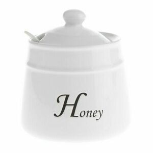 Kerámia Honey mézesüveg kanállal, 530 ml kép