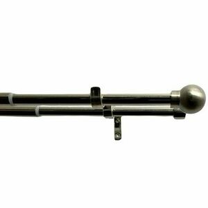Golyó dupla karnis szett, széthúzható 16/19mm rozsdamentes acél, 120 - 230 cm, gyűrűk nélkül., 120 - 230 cm kép
