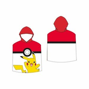 Pokémon Pokéball és Pikachu gyermek poncsó, 50 x 115 cm kép