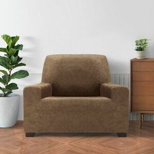 ESTIVELLA multielasztikus fotelhuzat, barna, 70-110cm, 70 - 110 cm kép
