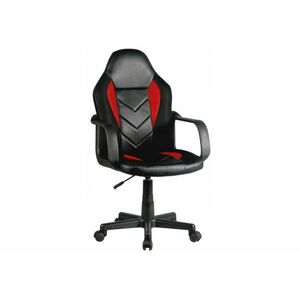 KORAD FG-C18 Irodai szék, 56x93-105x59, piros/fekete kép