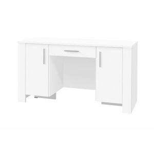 SIRO 1SZ2D íróasztal, 140x77x55, fehér kép