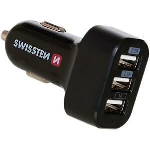 Töltő USB 12/24V Swissten 3x USB 5, 2AMP kép