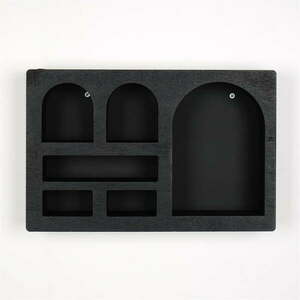 Fekete többszintes fali polc 35 cm Cry – Kalune Design kép
