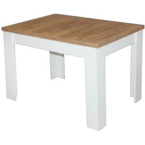 Kinyitható asztalok Filip 102/204x80cm wotan tölgy/fehér kép