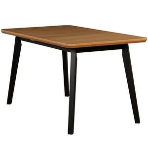 Asztal ST41 140X80+40 wotan tölgy/fekete kép