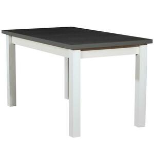Asztal ST28 140X80+40 grafit/fehér kép