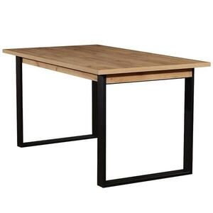 Asztal ST42 150x85+48 wotan tölgy/fekete kép