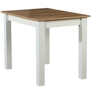 Asztal ST29 100X70 wotan tölgy/fehér kép