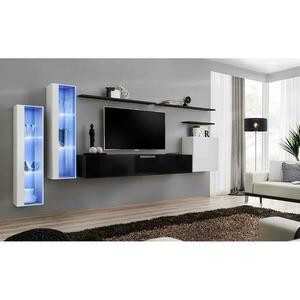Nappali bútor Switch üveg+LED XI fehér/Fekete kép