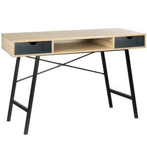 Íróasztal Loft sonoma/fekete kép