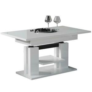 Kinyitható asztalok felhúzható Iso 110/170x65 cm Fehér fényű kép