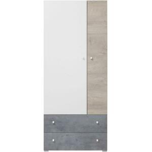 Szekrény Sigma beton/fehér/tölgy 80 SI3 kép
