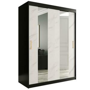 Szekrény Marmur Pole 150 fekete/üveggolyó fehér kép