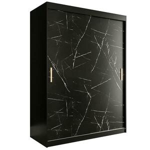 Szekrény Marmur T 150 fekete/üveggolyó fekete kép