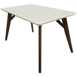 Asztal Flay 130x80 dió / bézs kép