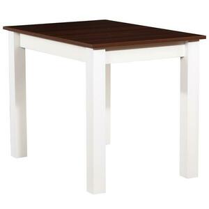 Asztal ST29 100X70 dió/fehér kép