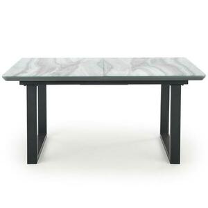 Asztal Marley 160/200 Fehér Marmur/Hamuszürke/Fekete kép